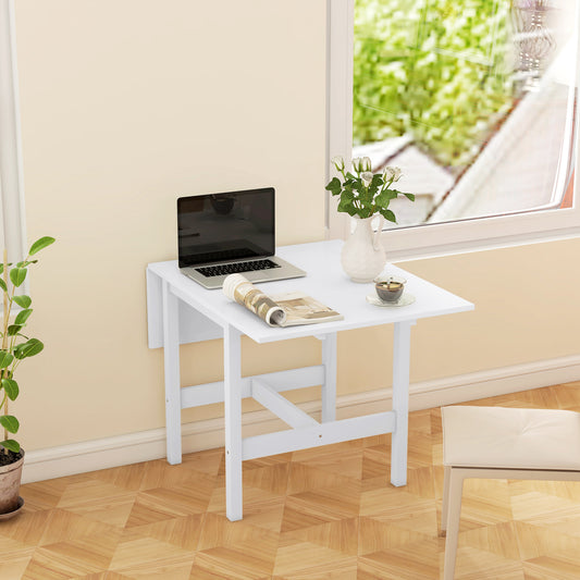 Solid wood folding dining table