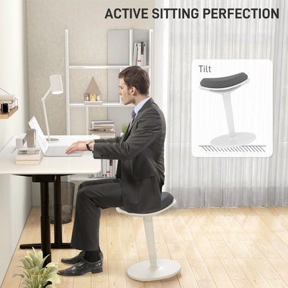 Ergonomic standing desk wobble stool leaning chair
