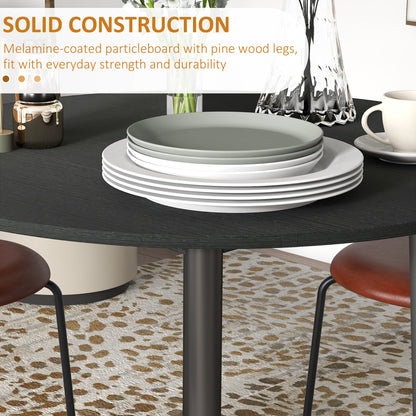 Folding dining table round drop leaf expandable