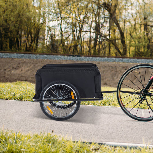 Foldable Cargo Bike Trailer with Removable Cover