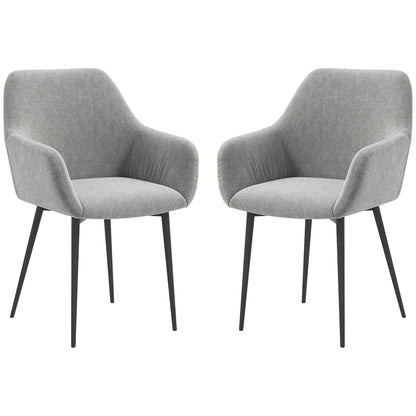 Sillas de comedor de terciopelo, lote de 2