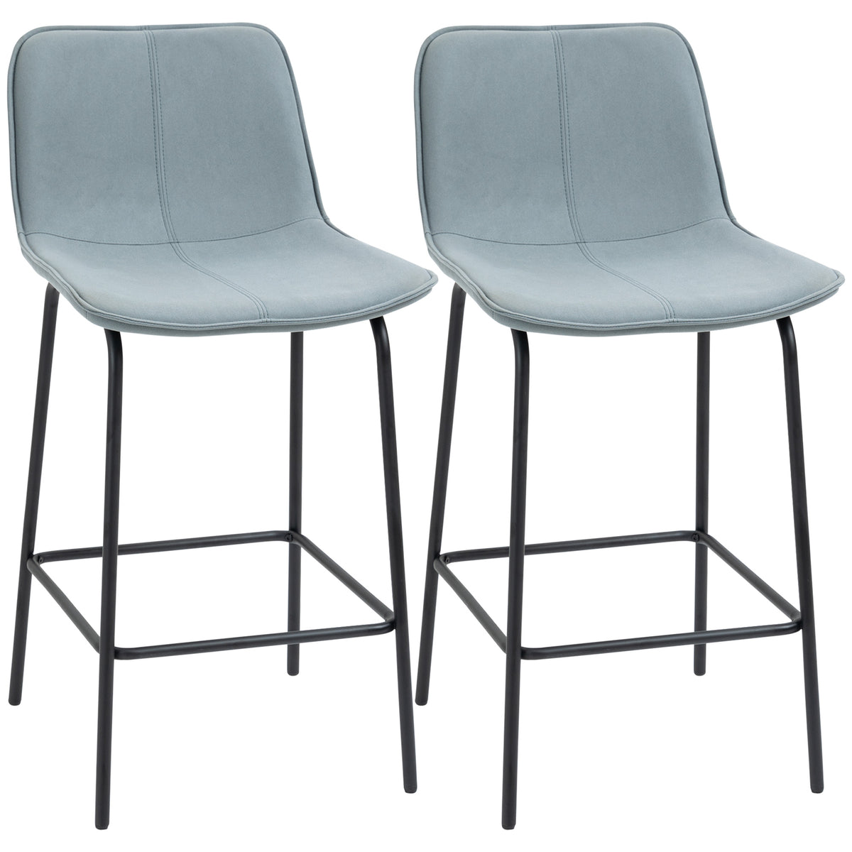 Upholstered counter height bar stools set of 2