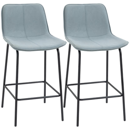Upholstered counter height bar stools set of 2