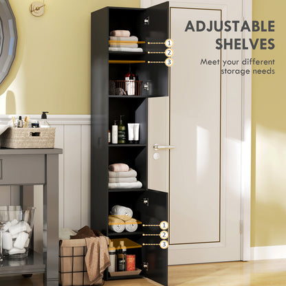 Tall narrow bathroom storage cabinet