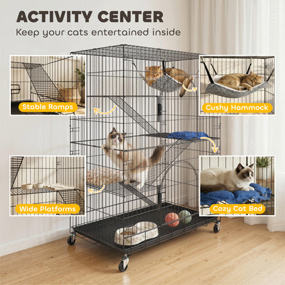 Large 4-Tier Cat Cage