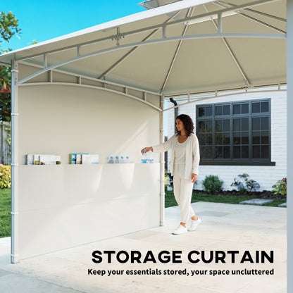 3x3m Double Roof Gazebo with Storage