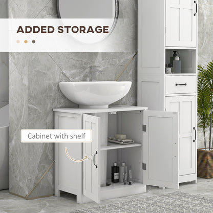Under Sink Cabinet Double Door with Adjustable Shelf