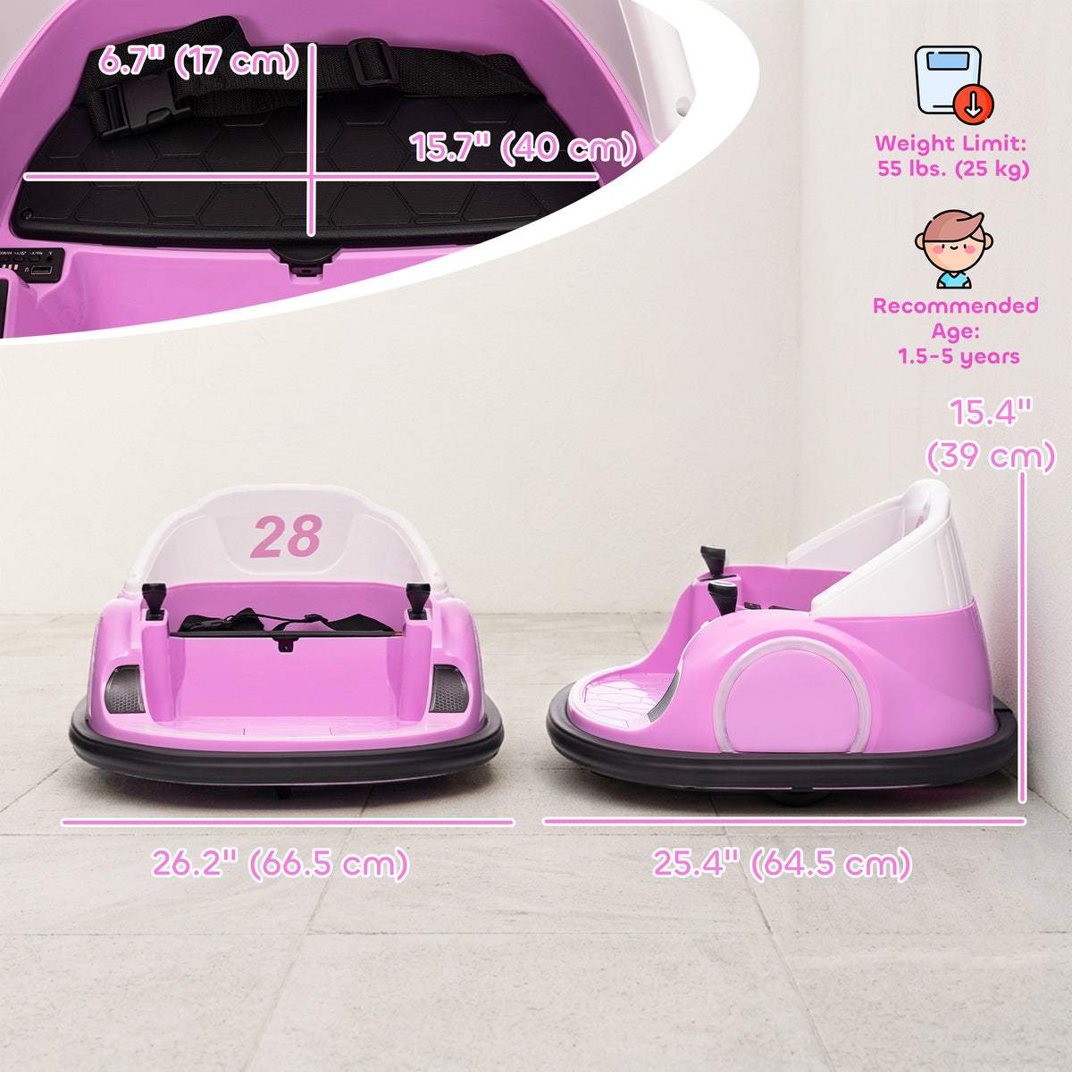 Coche eléctrico de choques para niños pequeños
