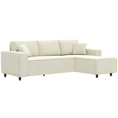 Corner Sofa with Changeable Chaise Corduroy