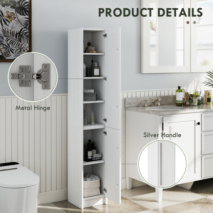 Armario alto de baño con estantes ajustables