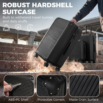 3-Piece Hard Shell Luggage Set TSA Lock 20/24/28 Inch