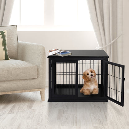 Dog Crate End Table Double Door 26 Inch