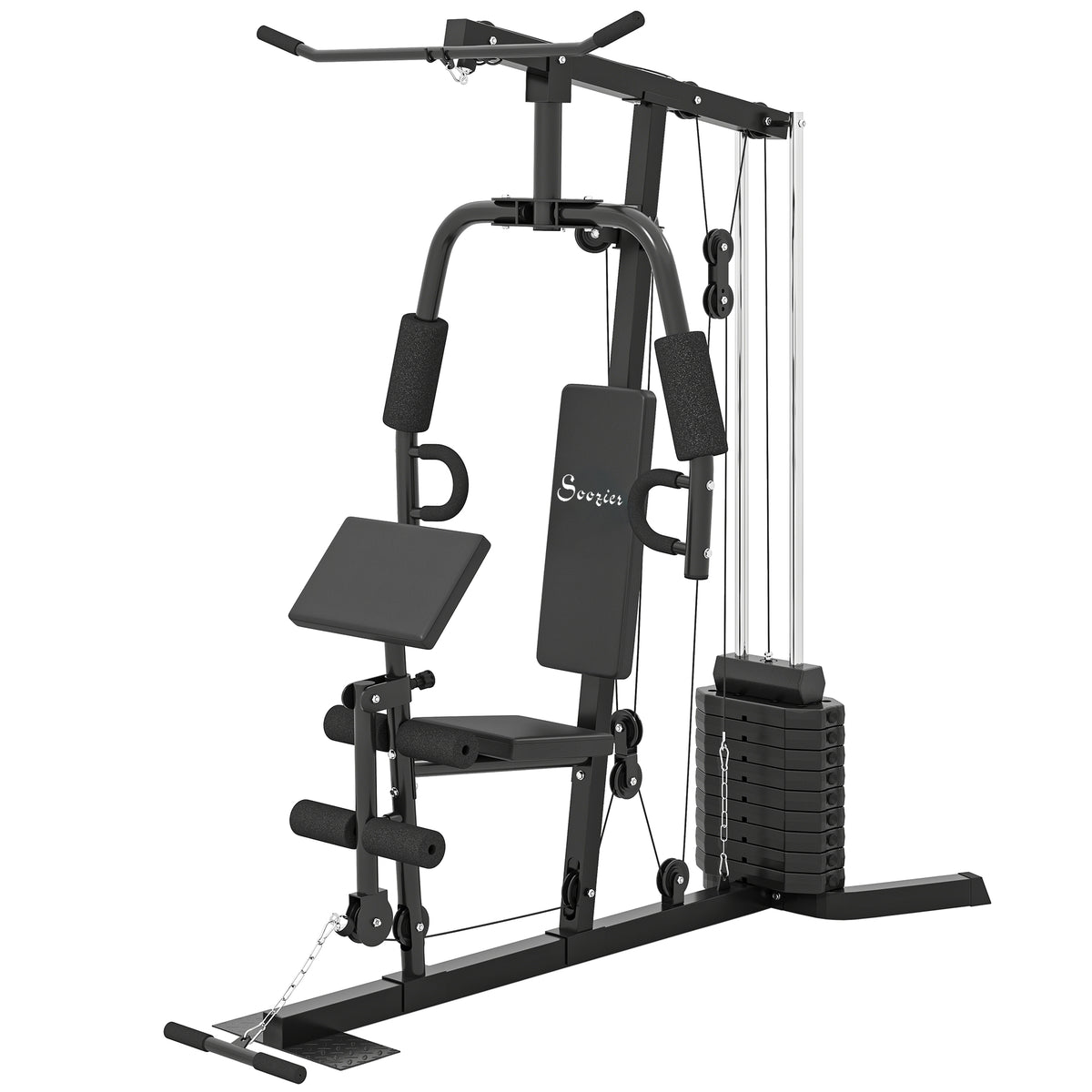 Multi-exercise home gym station