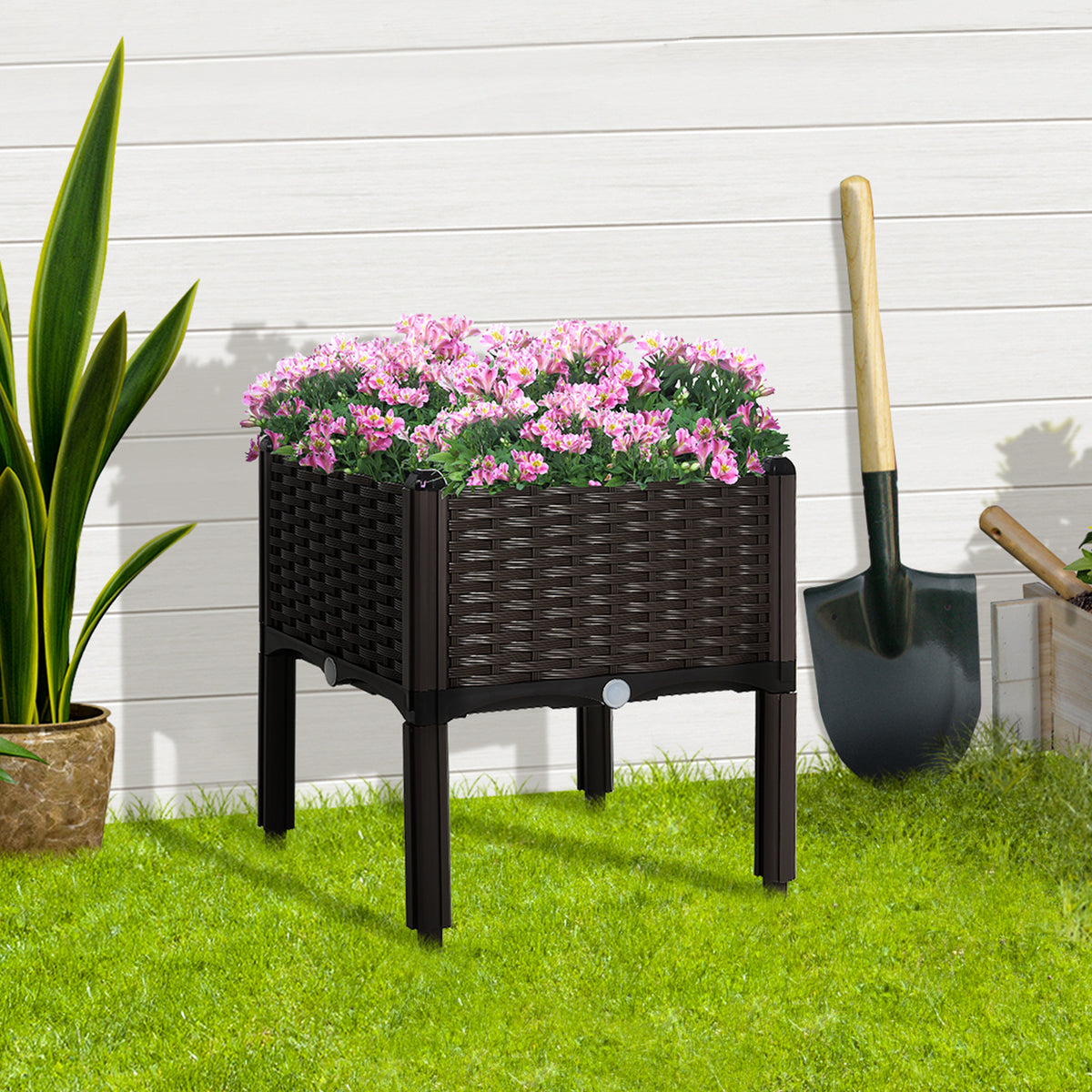 Raised garden bed polypropylene with legs