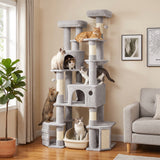 Árbol para gatos gigante de 201 cm de varios niveles
