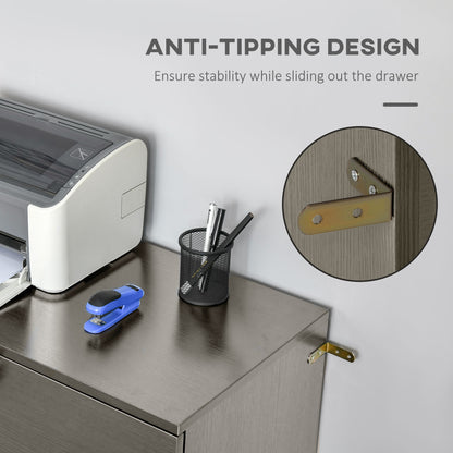 2-Drawer Locking File Cabinet for Letter Size Files