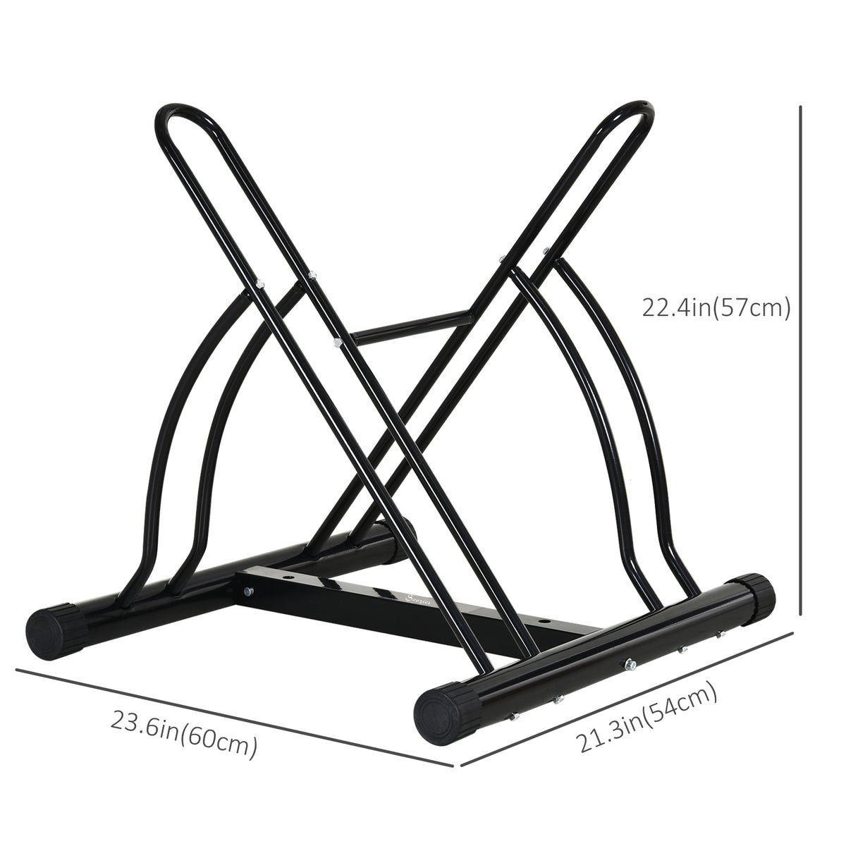 Soporte de suelo para dos bicicletas