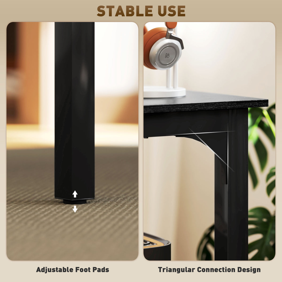 Escritorio para ordenador industrial de 180 cm con superficie de acabado madera