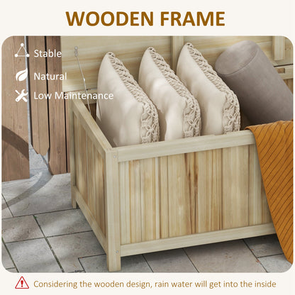 Wooden Outdoor Storage Box 172 L