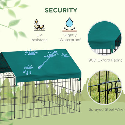 Large alloy steel small animal cage with roof