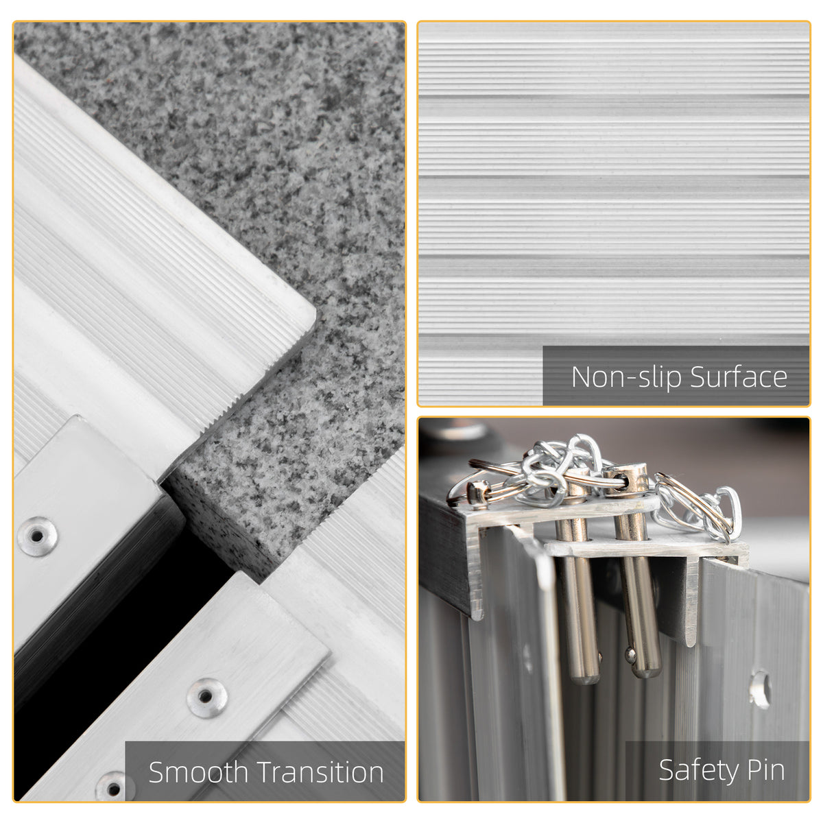 Folding Aluminum Wheelchair Ramp 3ft