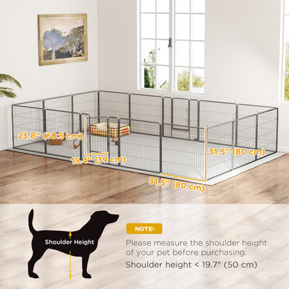 Heavy-duty modular steel dog playpen