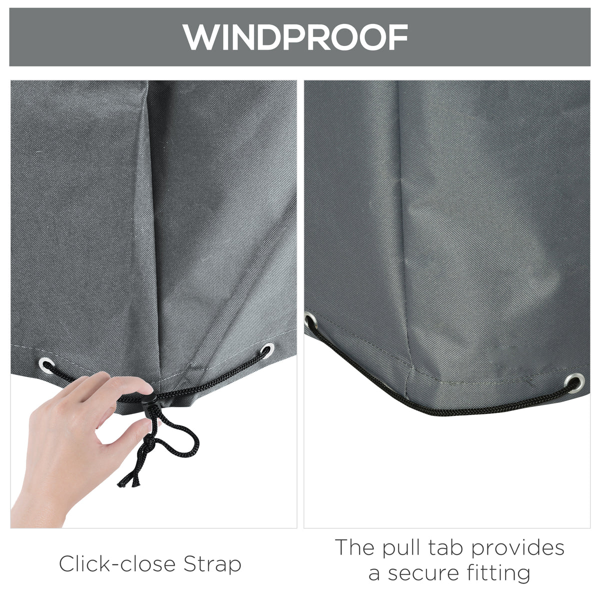 Funda impermeable para muebles de patio 207 cm