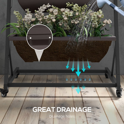 5-Tier Vertical Garden Planter with Wheels