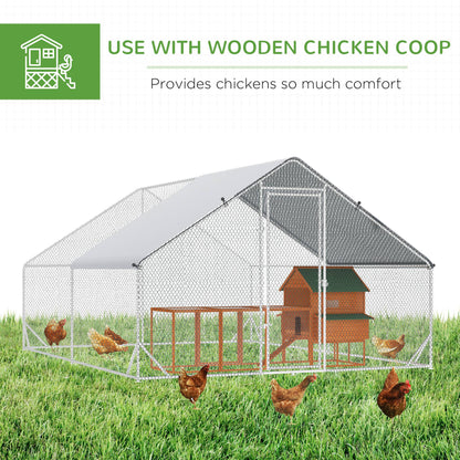 Chicken Coop Run Outdoor with Cover 3.0 x 4.0 x 2.0 m