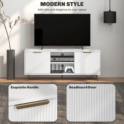 Mueble de TV moderno con almacenamiento para 55 pulgadas