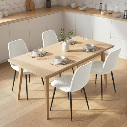 Upholstered dining chairs set of 4