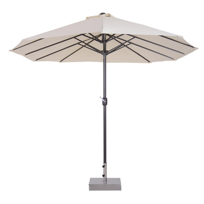Double-Sided Rectangular Patio Umbrella 15 ft