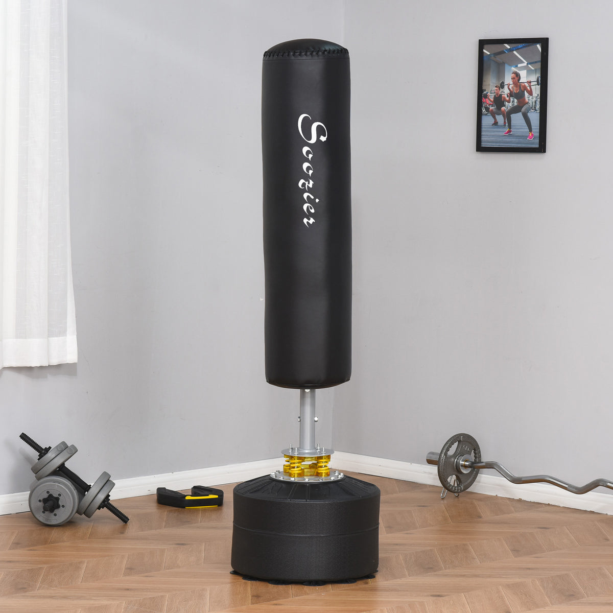 Freestanding punching bag
