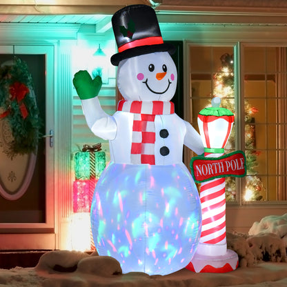 Christmas Inflatable Snowman Lighted Yard Decoration