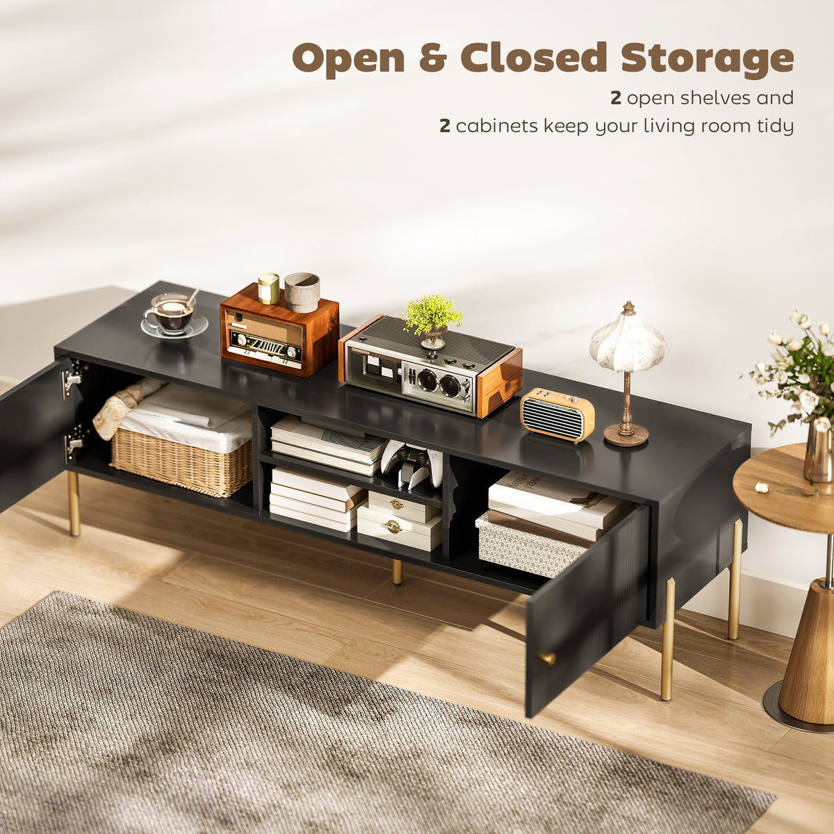 Modern TV stand for 165 cm TVs