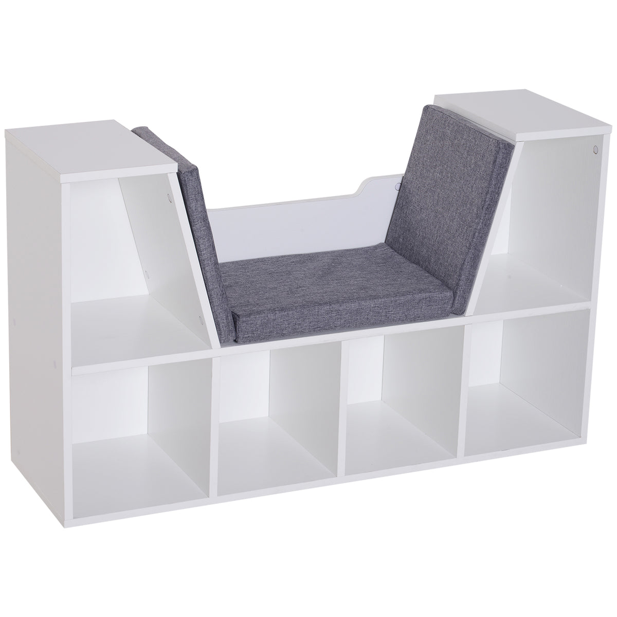 Librería de 6 cubos con cojín de lectura