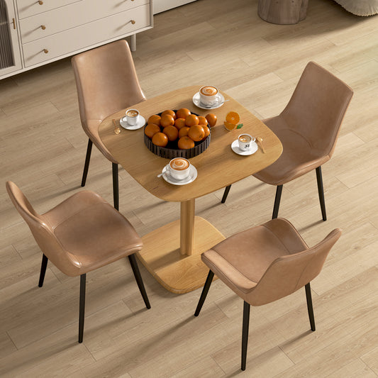Modern wooden dining table