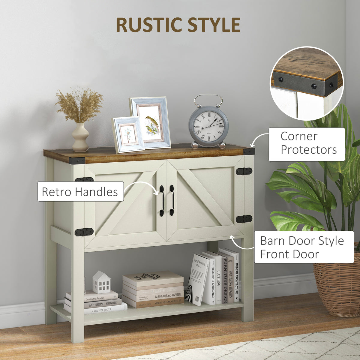 Farmhouse Kitchen Storage Cabinet
