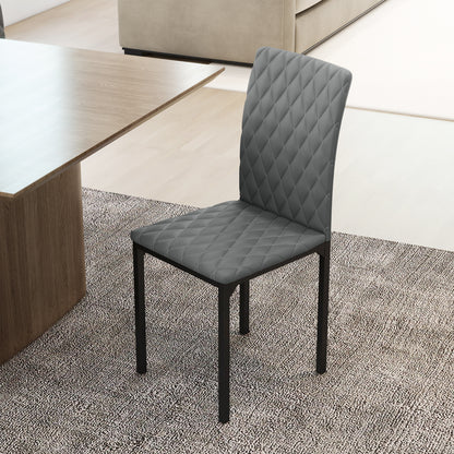 Set of 4 modern dining chairs