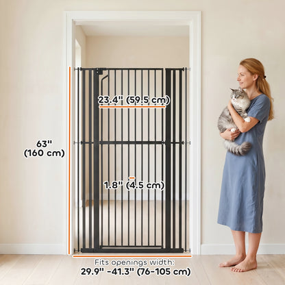 Extra Tall Pet Gate 55 inch Adjustable Pressure Mount