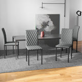 Set of 4 modern dining chairs