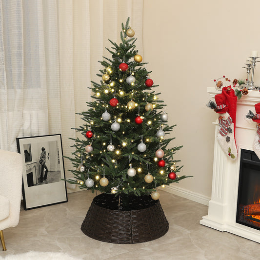 Pino de Navidad artificial preiluminado 152 cm — verde
