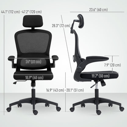 Ergonomic office chair high back rotatable headrest