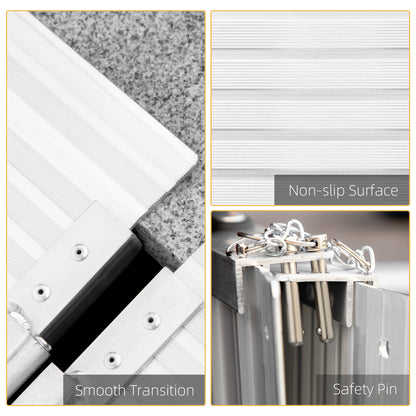 Folding Aluminum Wheelchair Ramp 2'