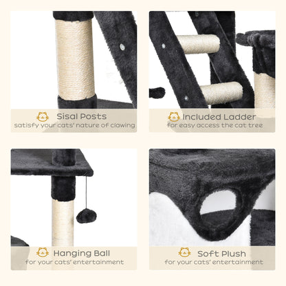 Árbol para gatos multinivel ajustable 240-260 cm