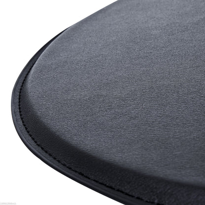 Round Bar Table Adjustable Height Faux Leather Top