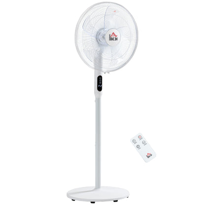 Oscillating Floor Fan with Remote Control and LED Display