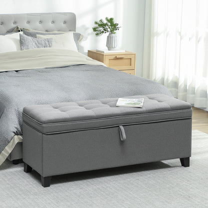 Linen Storage Ottoman Bench