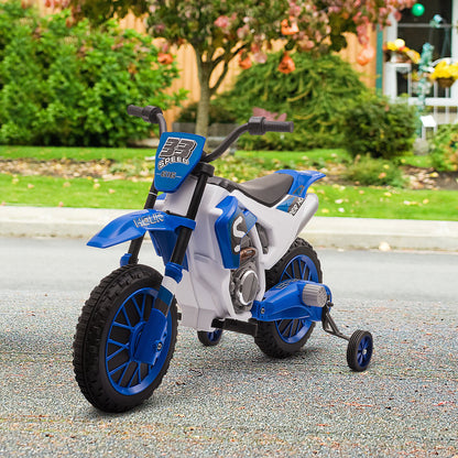 Electric motorcycle kids 12V removable wheels
