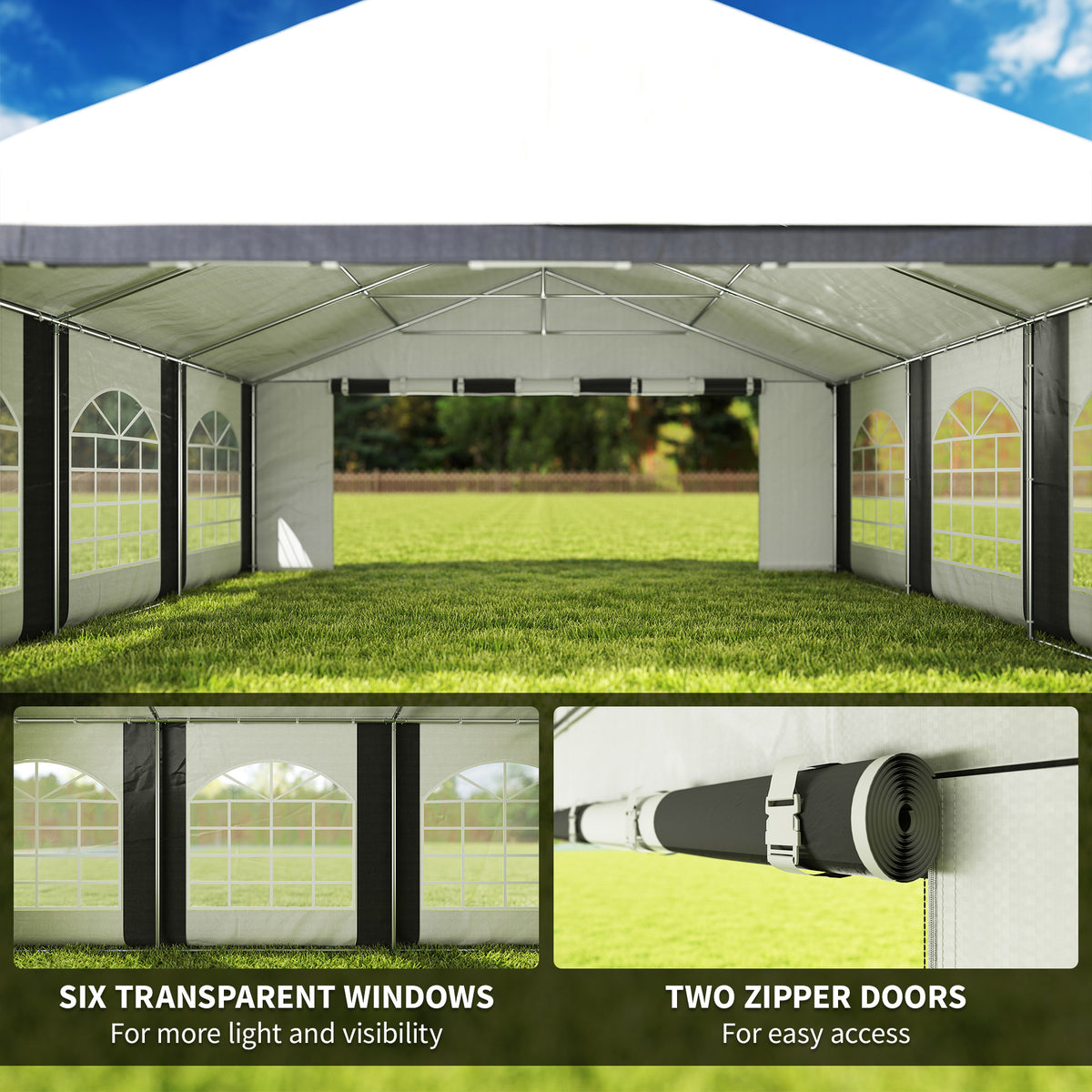 Wedding Tent 20' x 20' Galvanized Steel Frame
